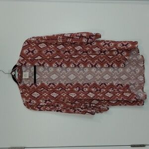 910 Knox Rose Brown knee-length Duster